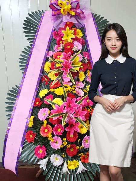 신도림 더세인트 웨딩 3단화환 기본형